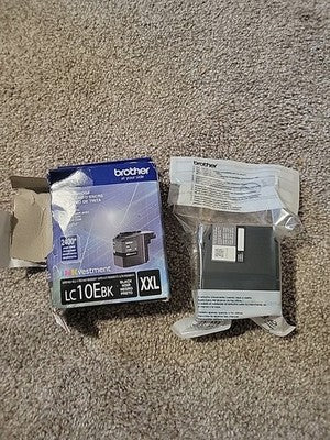 Brother Genuine LC10EBK INKvestment Super High Yield Black Ink Cartridge 10/2027