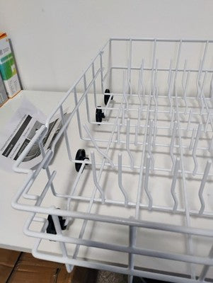 Upgraded OEM 808602302 Dishwasher Lower Dishrack for Frigidaire Kenmore White
