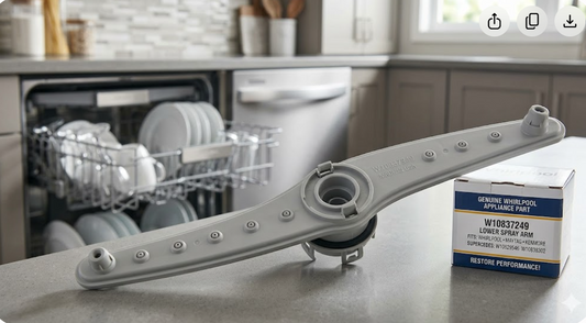 Dishes Still Dirty? Why a Split Lower Spray Arm is Ruining Your Wash Cycle.