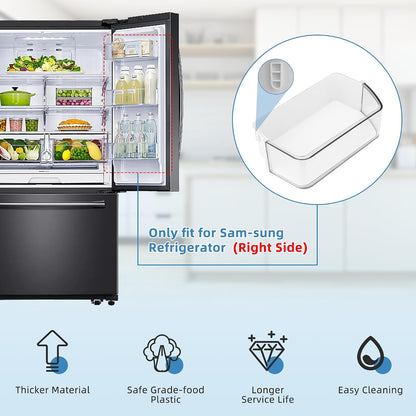 DA97-12650A, DA63-06963A, DA63-07104A (Right Side) Refrigerator Door Shelf Bin Basket Compatible with Sam-Sung Refrigerator RF260, RF261, Rf263Beaesr Door Shelves - by