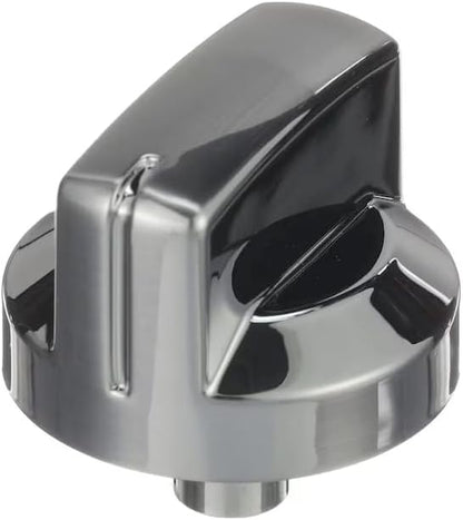 W10303835 Chrome Fan Control Knob Compatible with Whirlpool Cooktops -  - WPW10303835, 1875927, PS11752426