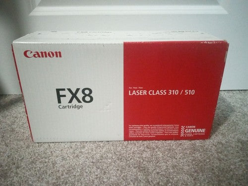 Genuine Canon FX-8 Black Toner Cartridge. New Sealed Box