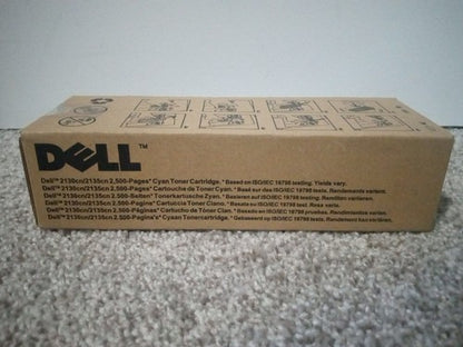 NEW GENUINE - DELL FM065 CYAN TONER for 2130cn 2135cn - CT201181 SEALED BOX!