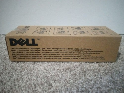 NEW GENUINE - DELL FM065 CYAN TONER for 2130cn 2135cn - CT201181 SEALED BOX!