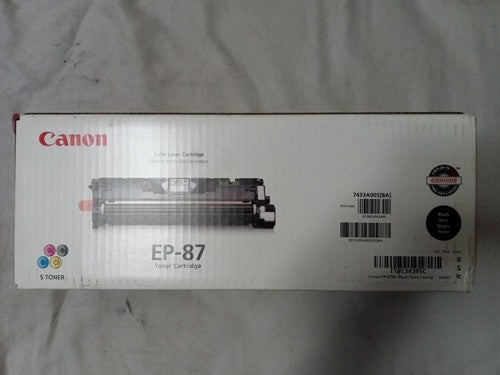 Canon EP-87 Black Toner Cartridge, Standard Yield (7433A005AA) EP87BK Sealed