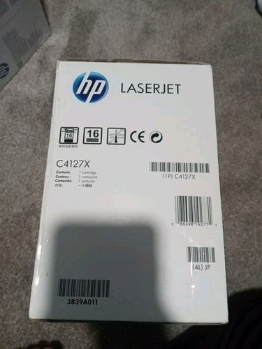 HP C4127X 27X Genuine Black Toner Cartridge SEALED BOX