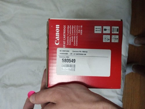 Canon EP-87 Black Toner Cartridge, Standard Yield (7433A005AA) EP87BK Sealed