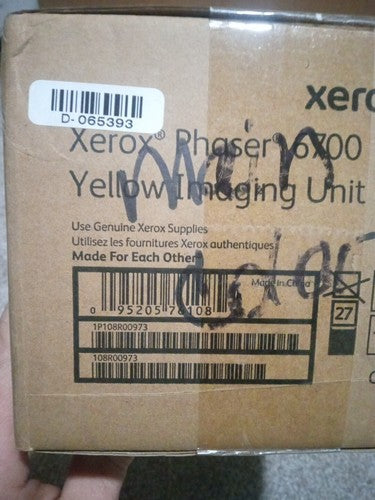 New Sealed Xerox 108R00973 YELLOW Imaging Unit For Phaser 6700