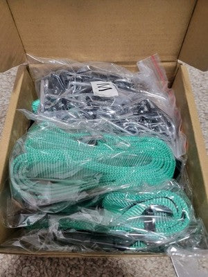 Teal Dog Prong Training Collar Adjustable 14"-18" Neck