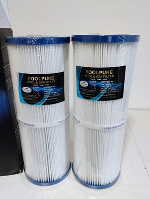 2 PK.  POOLPURE FILTERS #PLFPRB25-IN / POOL & SPA FILTRATION