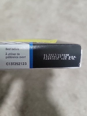 Genuine Oem EPSON 252 Black Ink Cartridge 01/2027