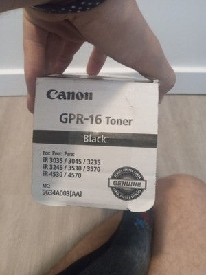 New Canon GPR-16  Black Toner Cartridge Open Box But Unused
