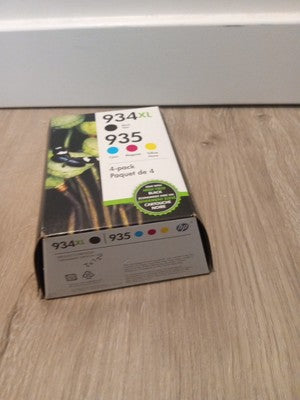 Genuine 4-Pack HP 934XL Black & 935 Cyan/Magenta,/Yellow N9H66FN Sealed 12/2020