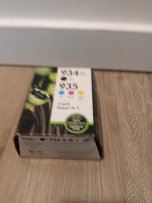 Genuine 4-Pack HP 934XL Black & 935 Cyan/Magenta,/Yellow N9H66FN Sealed 10/2023