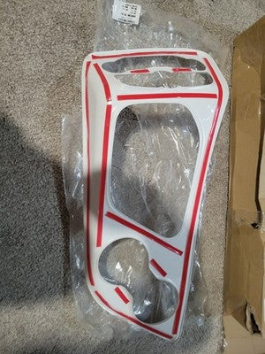 ✅ Console Gear Shift Panel Cover Trim for Dodge Challenger 2015-23 White