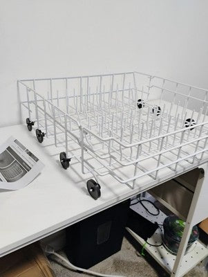 Upgraded OEM 808602302 Dishwasher Lower Dishrack for Frigidaire Kenmore White