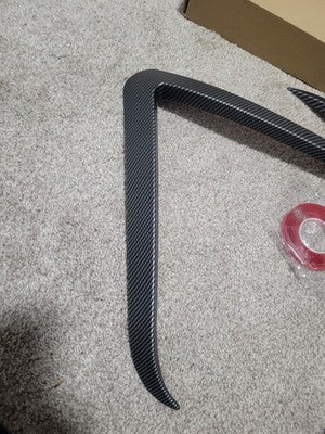 Front Fog Light Trim Cover for Tesla Model Y Juniper 2025 2026 Carbon Fiber