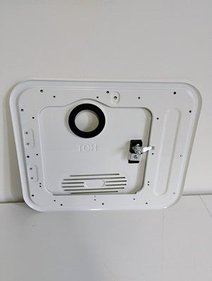Poukaran 15" x 15" White RV Water Heater Door Kit Cover with Flange NEW in box.