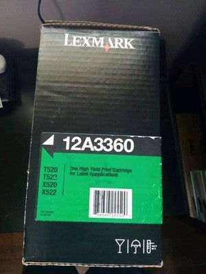 Lexmark T520 T522 X520 X522 Printer Toner Cartridge 12A3360 GENUINE NEW
