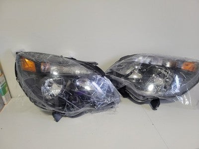 Pair Black Headlights Assembly w/Blubs For 2010-2015 Chevy Equinox LT/LS LH+RH