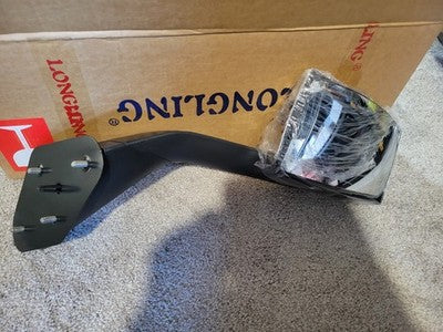 Manual Chrome Hood Mirror Passenger Right Side For VOLVO VNL 2004-2016