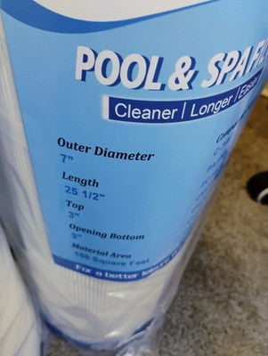Zhenx Pool Filter Cartridge for C-7487, PA100N & FC-1270 (4 Pack) (Open Box)