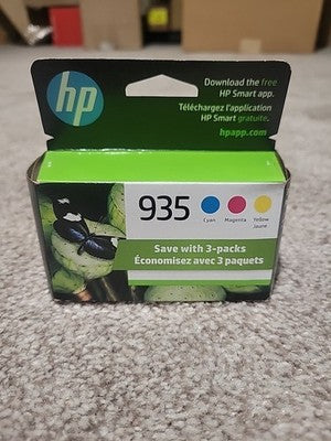 HP 935/N9H65FN Tri-Color Ink Cartridge Exp 02/2025 New Sealed