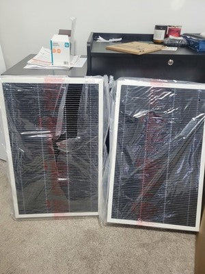 6672  (2-Pack) 16" x 25" x 5" HCF16-16, Air Filter, MERV 16 NEW