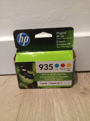 New Genuine HP 935 Color 3PK Ink Cartridges Officejet 6230 6830 6835 Exp. 2/24
