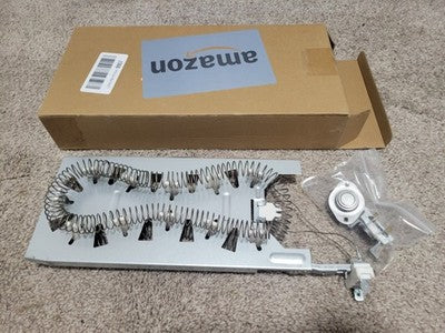 Dryer Heating Element Kit for Whirlpool GEW9200LW1 GEQ9800PW2 GEW9868KT2