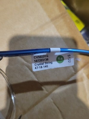 New Converse Eyeglass Frames Glasses CV5023YG 48-18-140 Crystal String 597203136