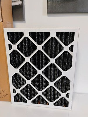 16x20x5 (4 3/8) Honeywell Replacement Air Filters Merv 8 Plus Carbon 1 Pack