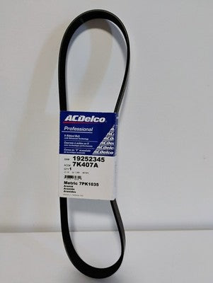 ACDelco Gold 7K407A Standard V-Ribbed Serpentine Belt Black NEW
