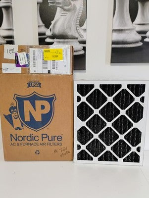 16x20x5 (4 3/8) Honeywell Replacement Air Filters Merv 8 Plus Carbon 1 Pack