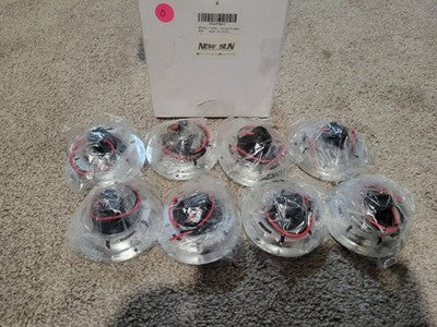 2.5 Inch DOT Round Amber Red LED Trailer Marker Lights for Truck 4 red, 4 amber