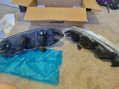 Headlight Assembly For 06-13 Chevy Impala 06-07 Monte Carlo Chrome Headlamp Pair