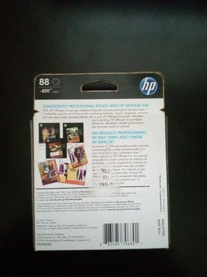 ORIGINAL OFFICEJET HP 88 BLACK INK CARTRIDGE FOR PRINTER NEW SEALED Exp 03/2014