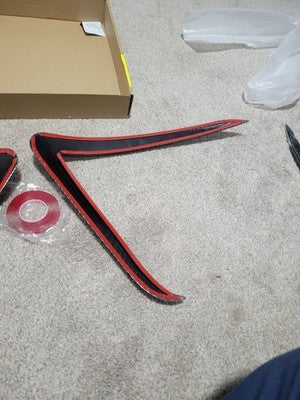 Front Fog Light Trim Cover for Tesla Model Y Juniper 2025 2026 Carbon Fiber