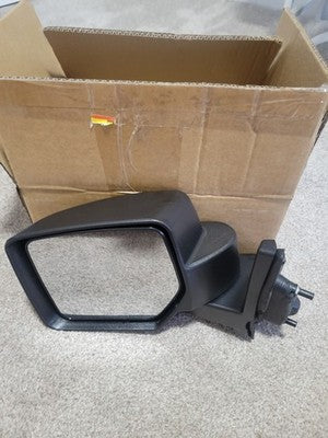 Side View Mirror Manual Textured Black Driver Left LH for 07-17 Jeep Patriot
