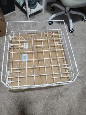 WD28X10384 Lower Rack Assembly for GE Dishwashers Rack Replacement WD28X10166