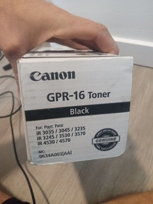 New Canon GPR-16  Black Toner Cartridge Open Box But Unused