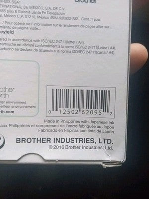 Brother LC 61 Cyan Ink Cartridge Standard (LC61CS) 739233 New Exp 2025