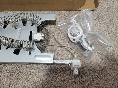 Dryer Heating Element Kit for Whirlpool GEW9200LW1 GEQ9800PW2 GEW9868KT2