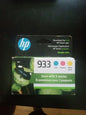 HP Genuine 933 3-pack Cyan/Magenta/Yellow Original Ink Cartridges EXP 2023
