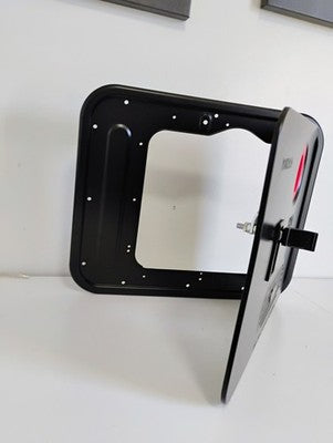 DOOR ONLY Poukaran 15” x 18” RV Water Heater Door & Flange Kit Black PKR-BL NEW