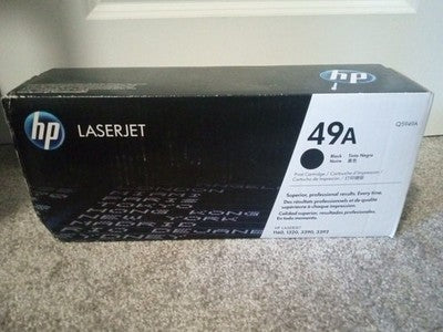 Genuine HP 49A Q5942A Black Toner Cartridge New in box