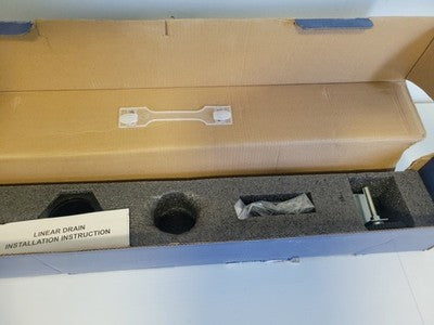 DLONE 24-inch Linear Shower Drain AISI 304 Stainless Steel Matte Black 24"