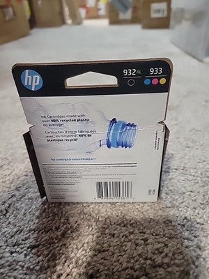 HP 932XL/933 (N9H62FN) Cyan/Black/Magenta/Yellow Ink Cartridge EXP 11/2024