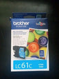 Brother LC 61 Cyan Ink Cartridge Standard (LC61CS) 739233 New Exp 2025