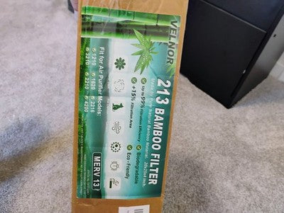 NIB Bamboo Whole House Filters 20x25x4, 2-Pack Merv 13